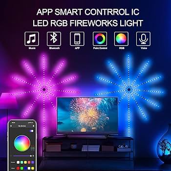 LUZ LED FUEGOS ARTIFICIALES