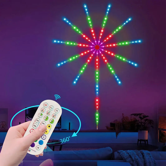 LUZ LED FUEGOS ARTIFICIALES