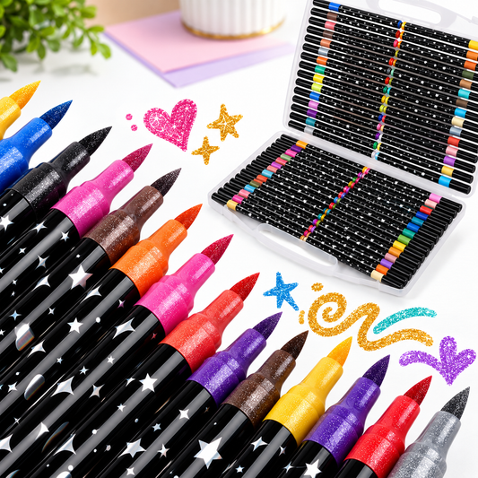 MARCADOR GLITTER 48 PCS