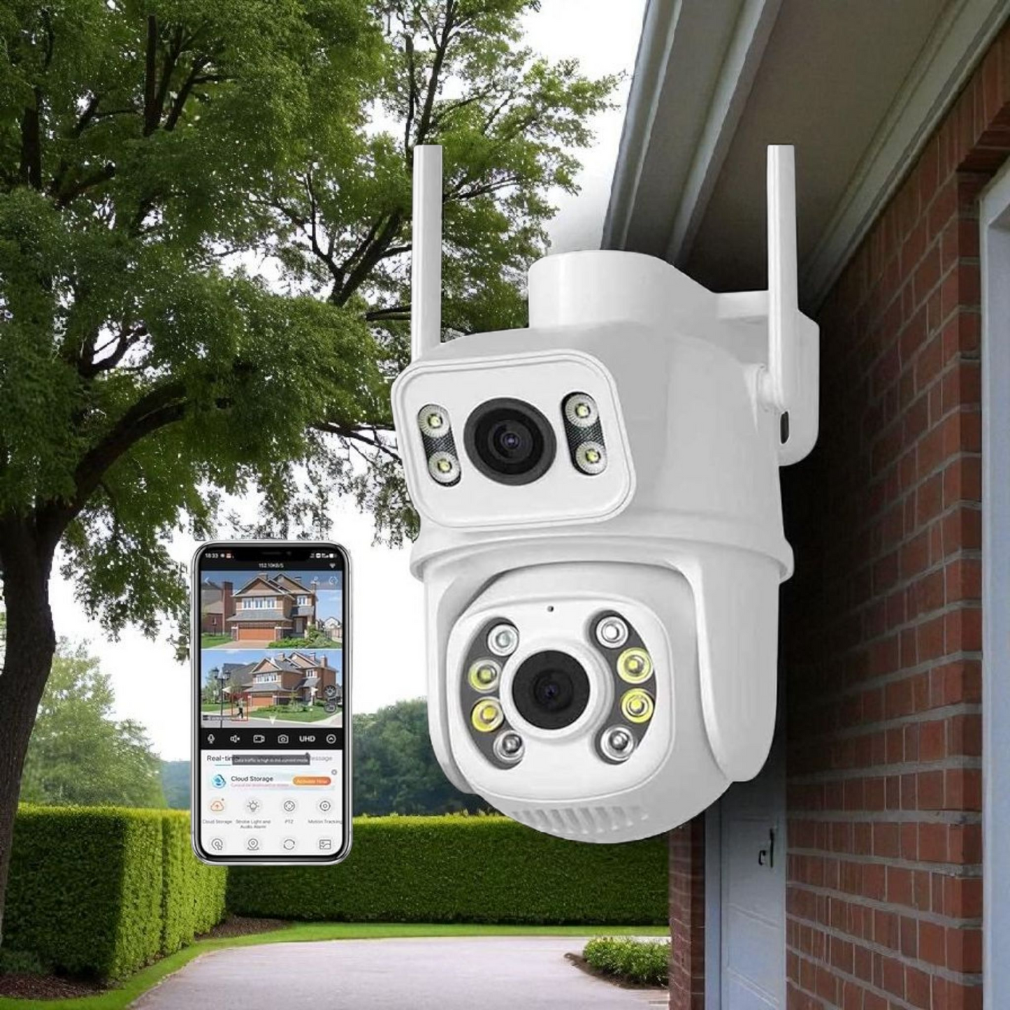 CAMARA WIFI DOBLE LENTE