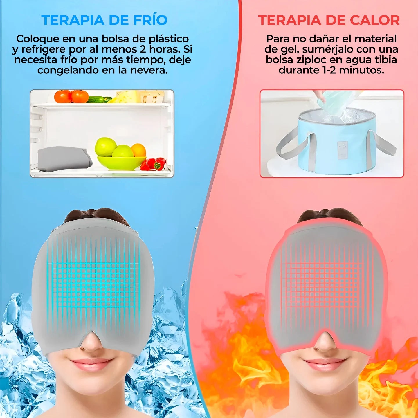 GORRO GEL P/ MIGRAÑA