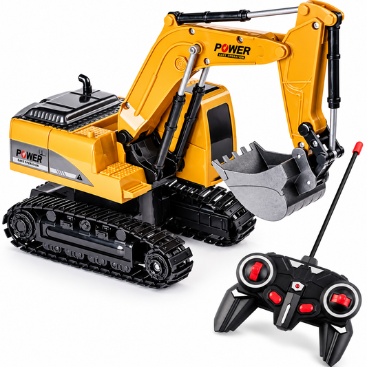 EXCAVADORA A CONTROL RC